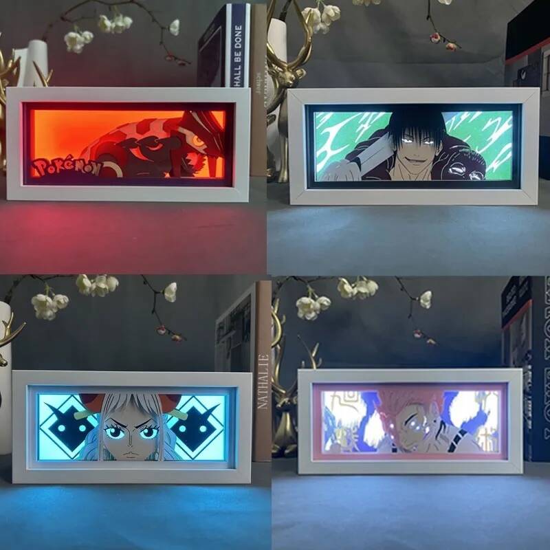 Lighting Room Decor Items - Юютсу Kaisen, ночник, цельная бумага, вырезанная
