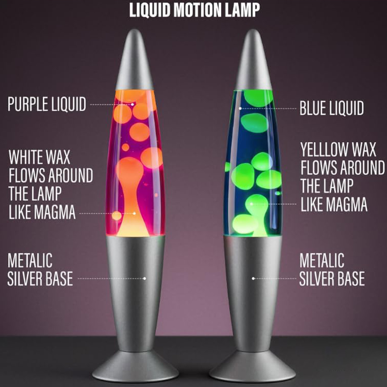 Lava Lamp Desktop - Декоративная лампа в виде медузы, металлическое