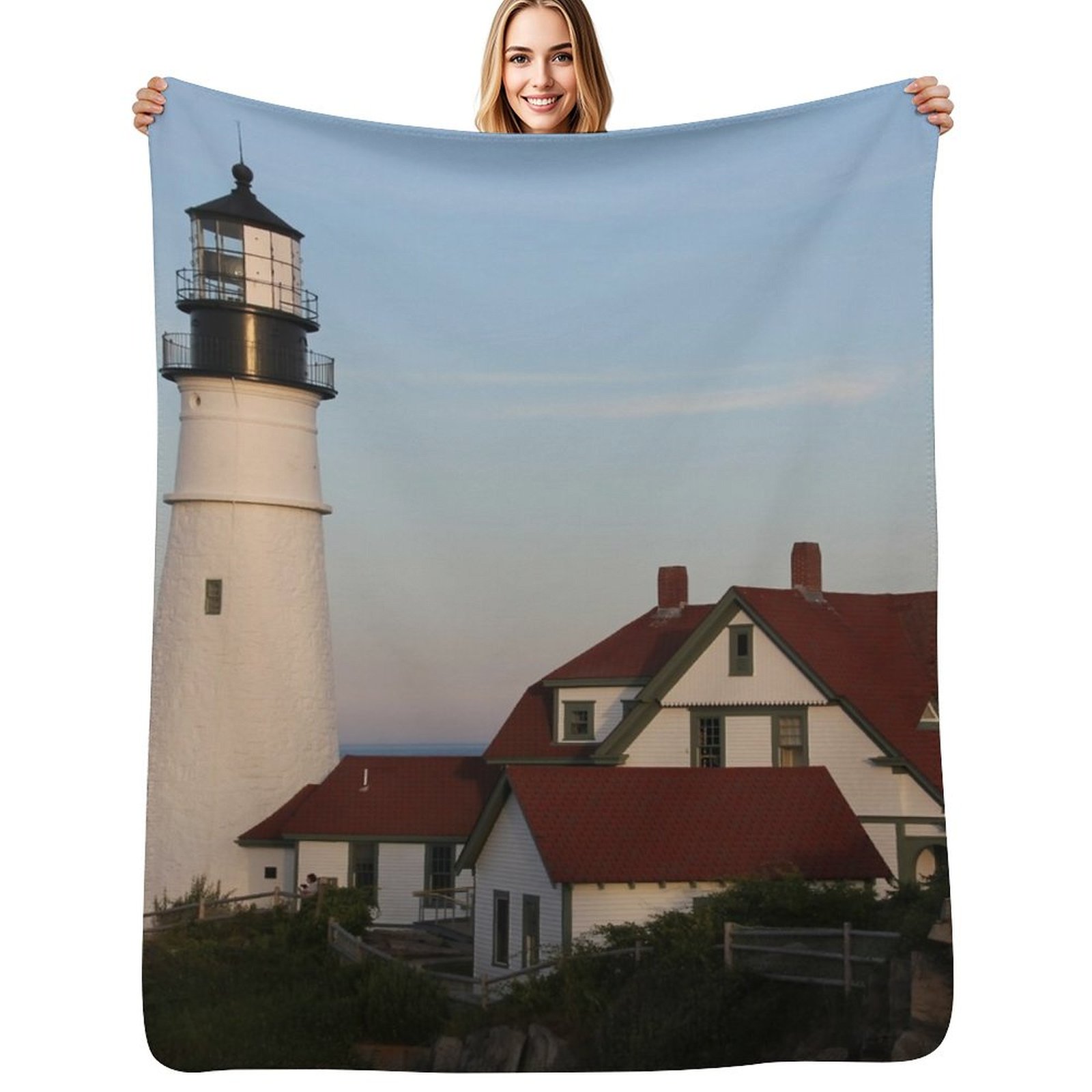 Lighting Home Decor Ideas - Плед Portland Head Light Throw, роскошный,