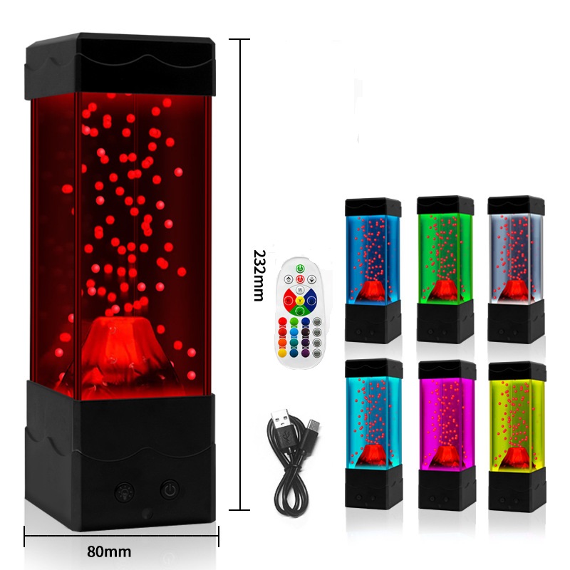 Lava Lamp Desktop - Светодиодный светильник из лавового вулкана, украшение
