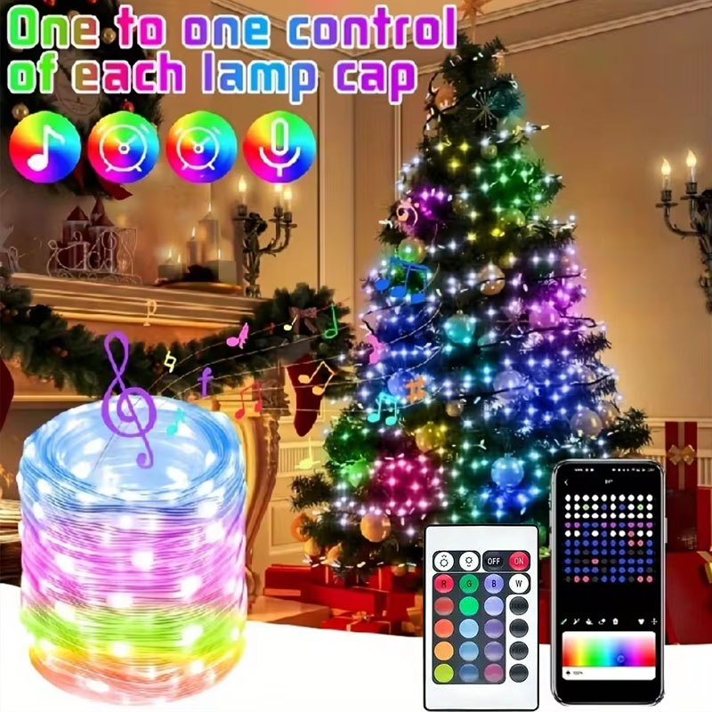 Decor Lighting Address - СВЕТОДИОДНАЯ Гирлянда WS2812, 5 В, Bluetooth,