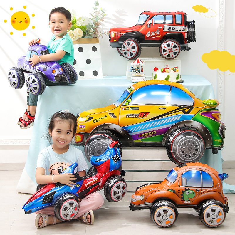 Lighting Mcqueen Birthday Decor - 3D мультяшный автомобильный воздушный шар из