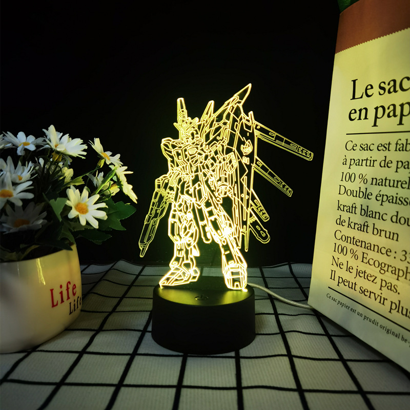 Lighting Room Decor Items - 3D акриловый светодиодный ночник «Мобильный костюм