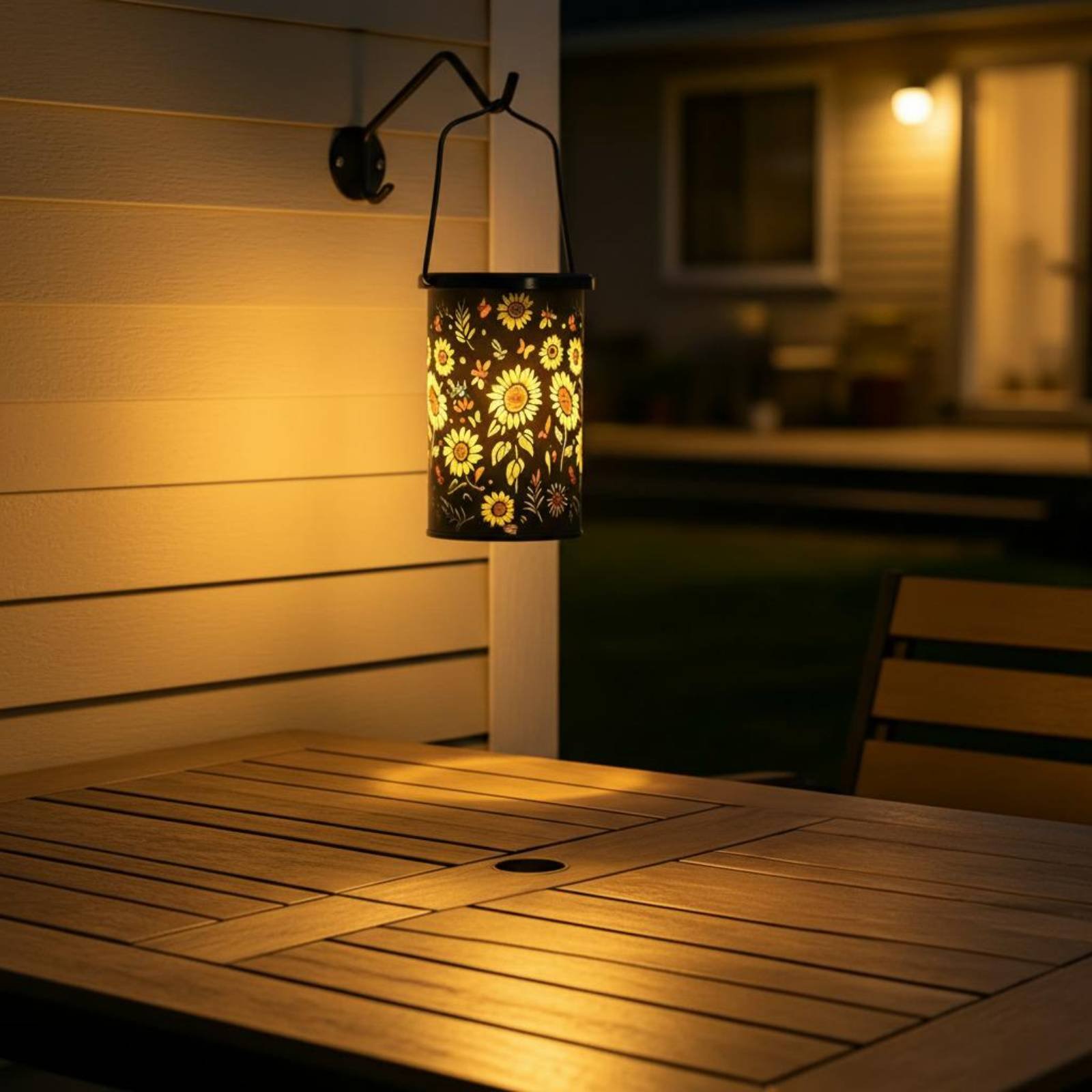 Lighting Design Decor - Солнечный фонарь с цветочным узором в