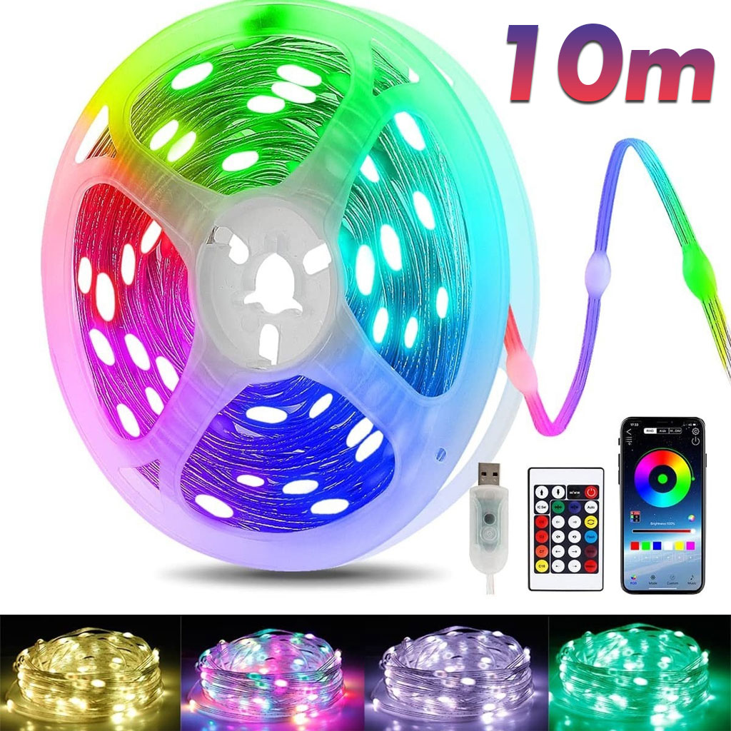 Decor Lighting Address - Светодиодная гирлянда Bluetooth с USB-питанием 5В,