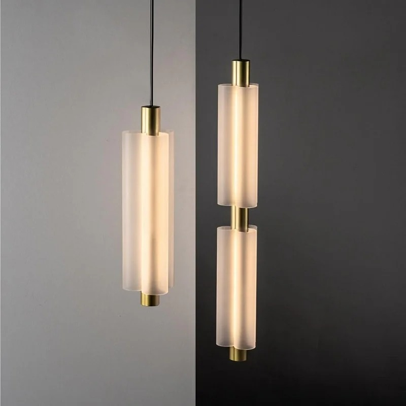 Lighting Metal Wall Decor - Современные длинные акриловые подвесные светильники для