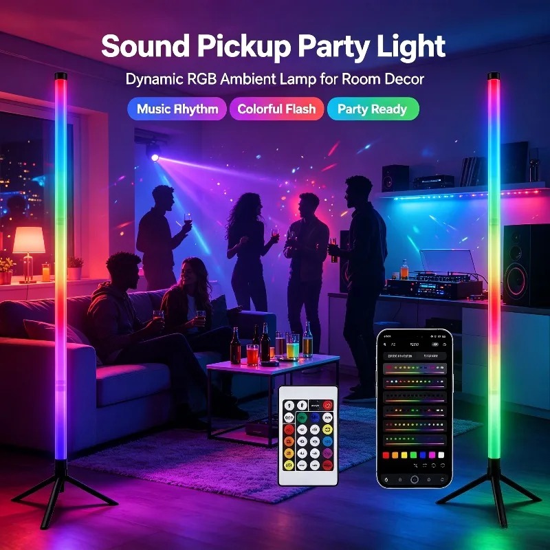 Lighting Decor Room - 2 шт. 120-см RGB-светильники для пола,