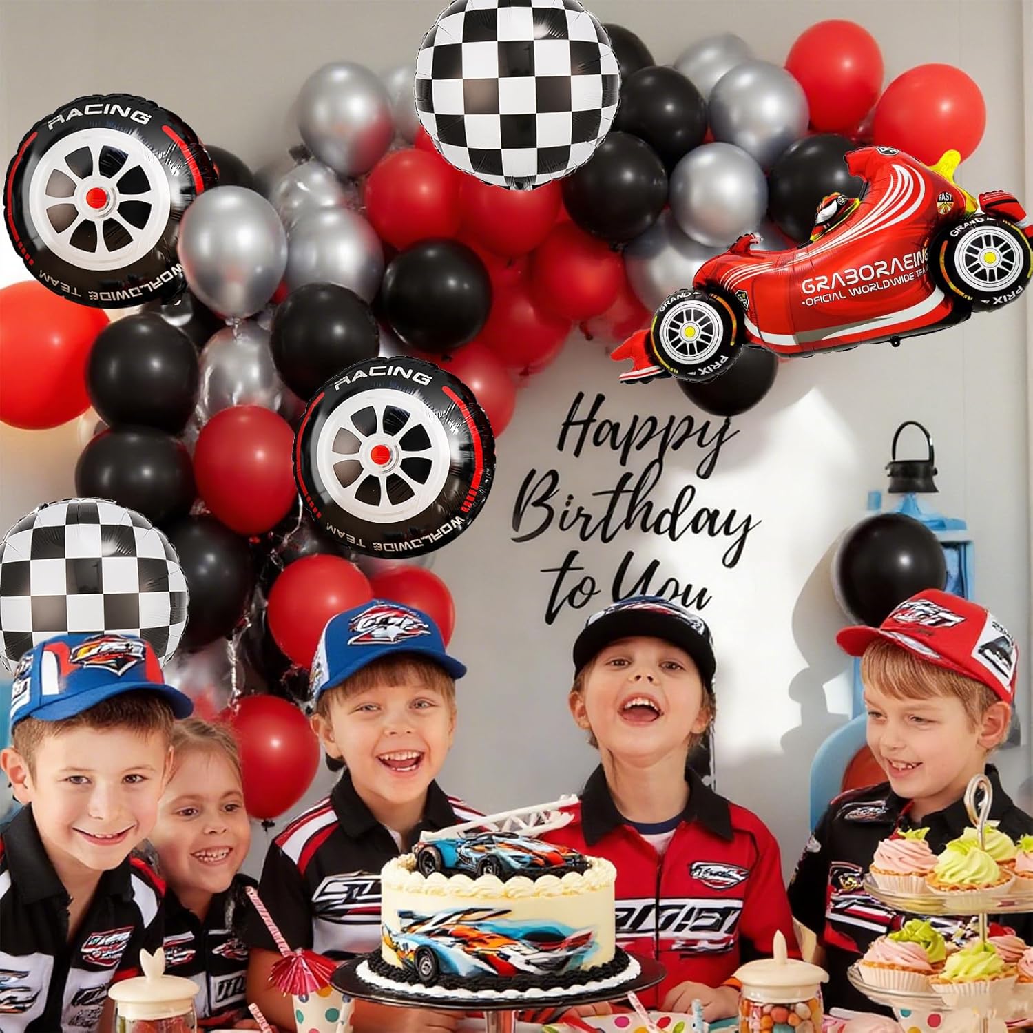 Набор для гирлянды-арки из шар – обзор и цена Lighting Mcqueen Birthday Decor