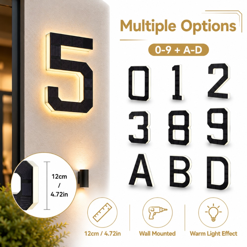 Солнечная светодиодная табличк – обзор и цена Decor Lighting Address
