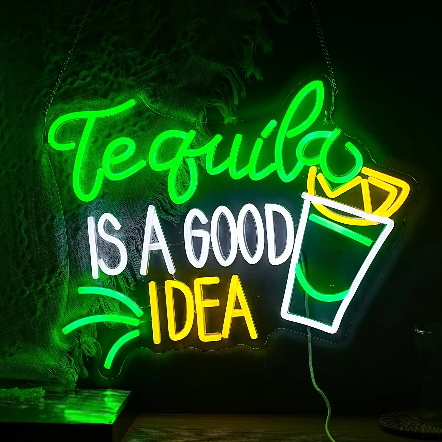 Неоновая вывеска «Tequila Is A – обзор и цена Lighting Home Decor Ideas