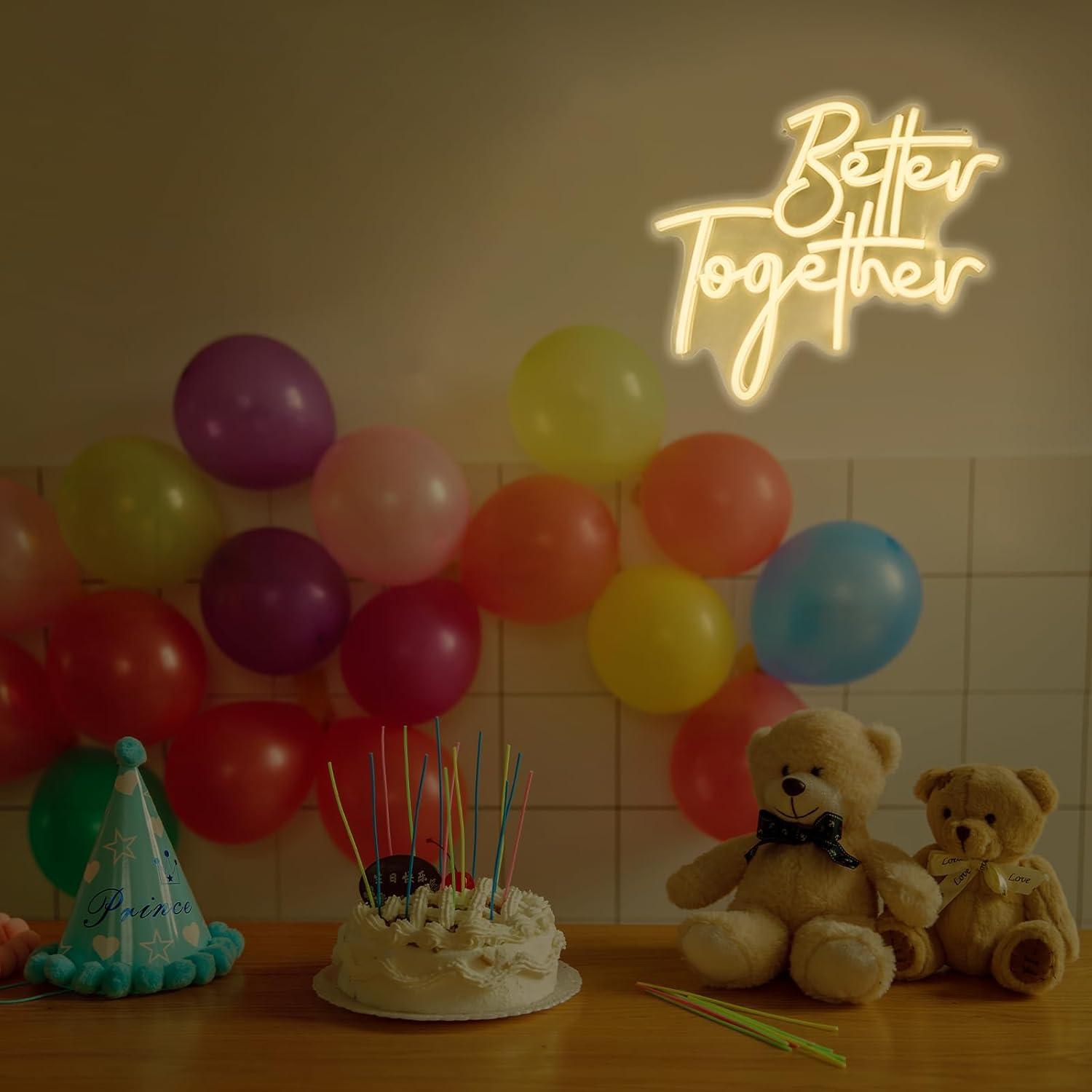 Неоновая вывеска «Better Toget – обзор и цена Lighting Decor Room