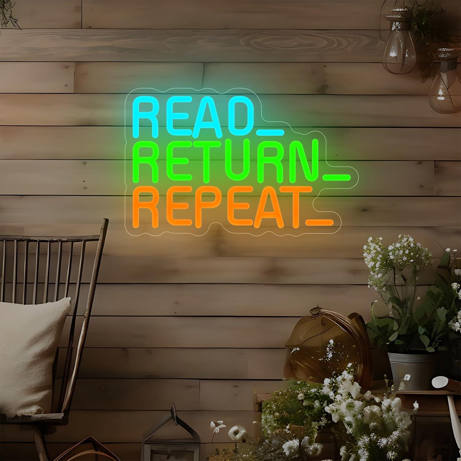 Неоновая вывеска «Читай, повто – обзор и цена Decor Lighting Returns