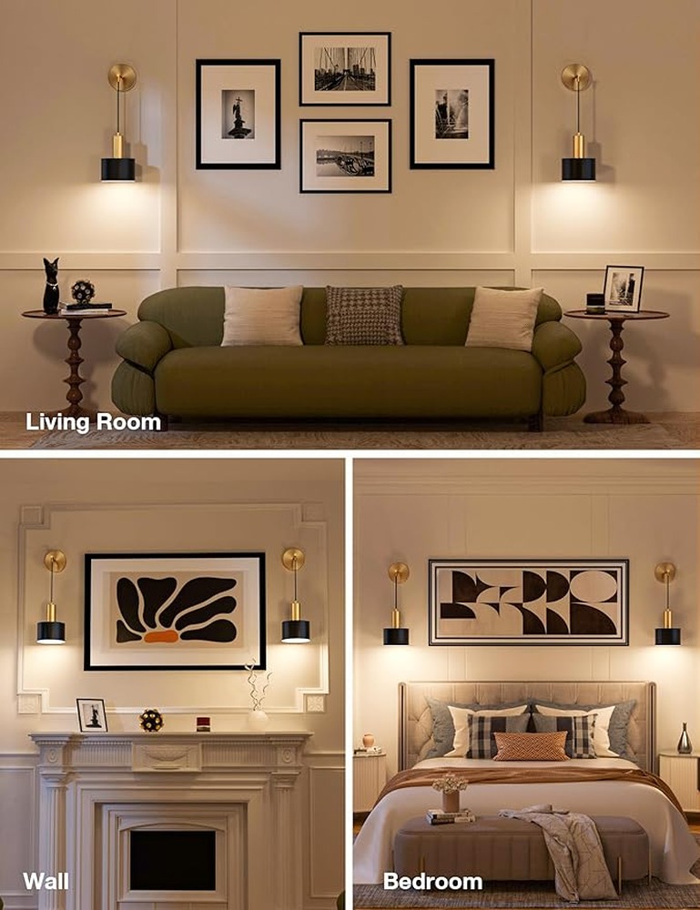 Золотые настенные бра, комплек – обзор и цена Decor Lighting Solution