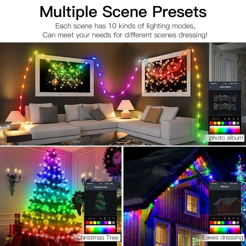 Адресуемая RGBIC LED гирлянда  – обзор и цена Decor Lighting Address